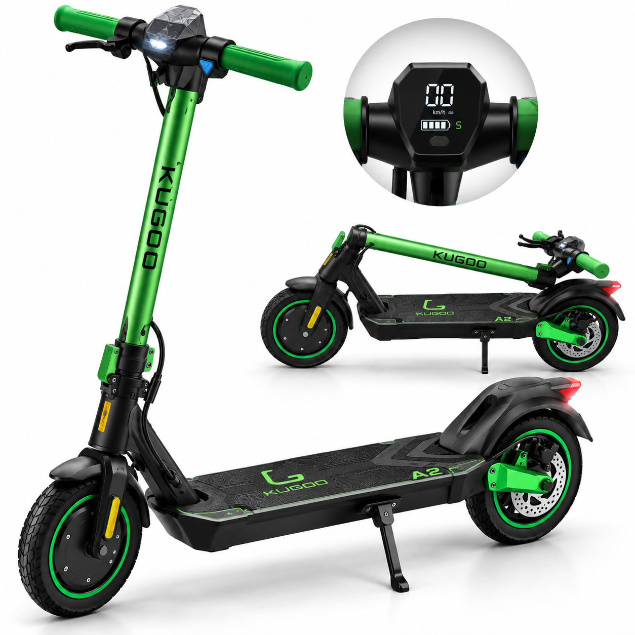 KUGOO A2 Electric Scooter – Green