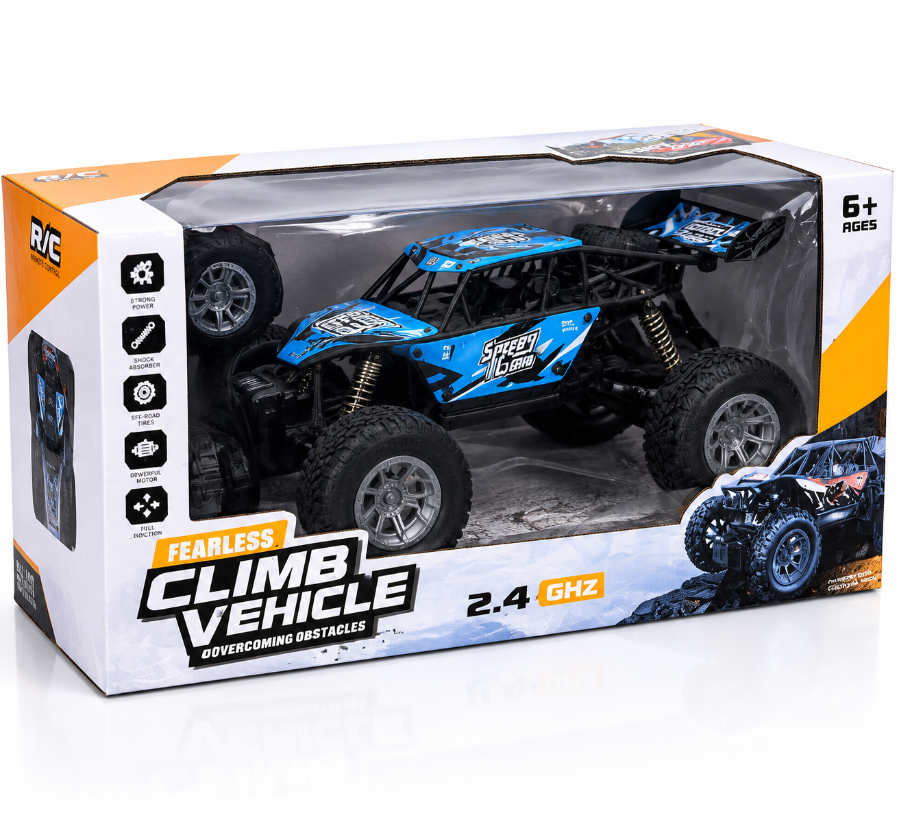 2.4GHz RC Off-Road Climbing Car – Blue